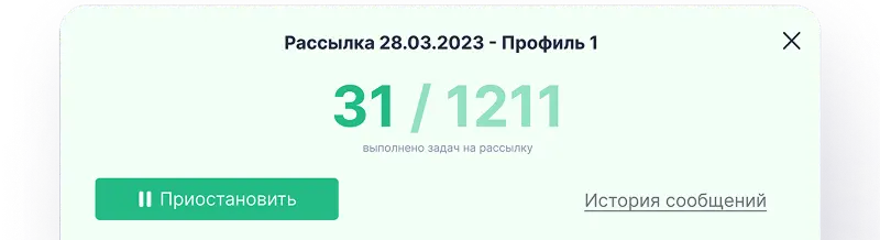 Статистика рассылки